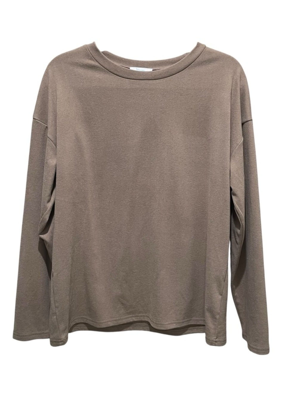 Salty Wave Oversized Long Sleeve Soft Lounge Top Brown Women’s Size Medium